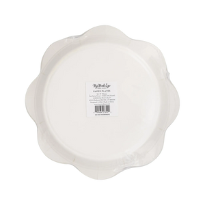 My Mind’s Eye - PLTEA40 - Tea Party Scalloped Round Paper Plate - The Disco Edit