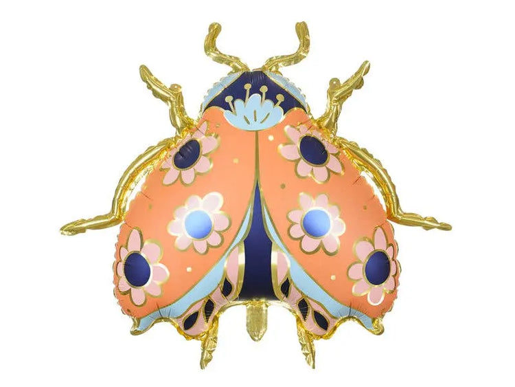 Ladybug Foil Balloon - Colorful Floral Party Decoration - The Disco Edit