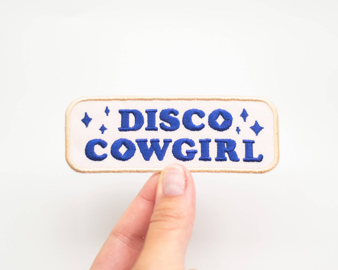 Kulana Stickers - Disco Cowgirl Embroidered Iron on Patch: No - The Disco Edit