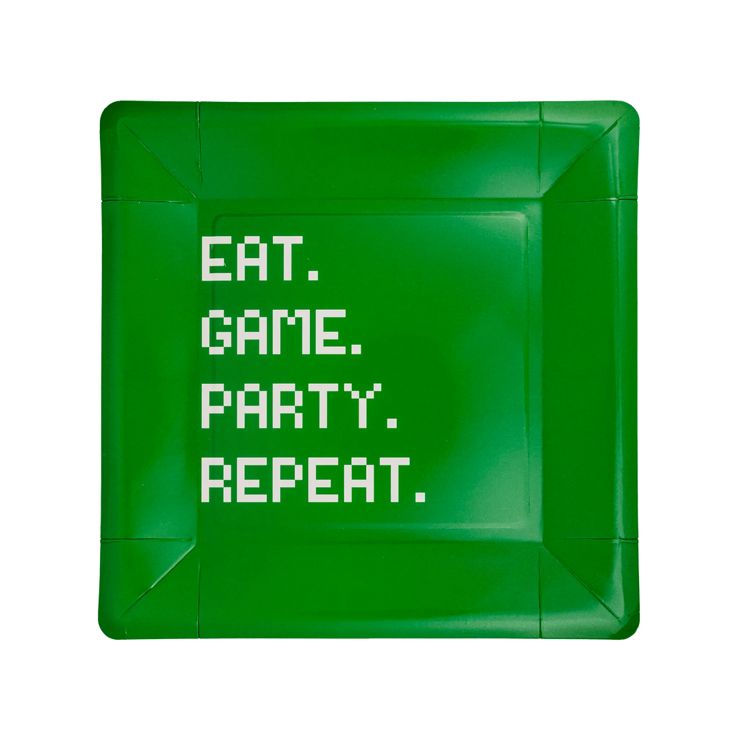 My Mind’s Eye - PLGAM41 - Eat Game Party Square Paper Plate - The Disco Edit
