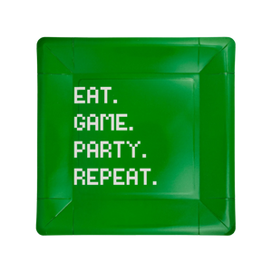 My Mind’s Eye - PLGAM41 - Eat Game Party Square Paper Plate - The Disco Edit