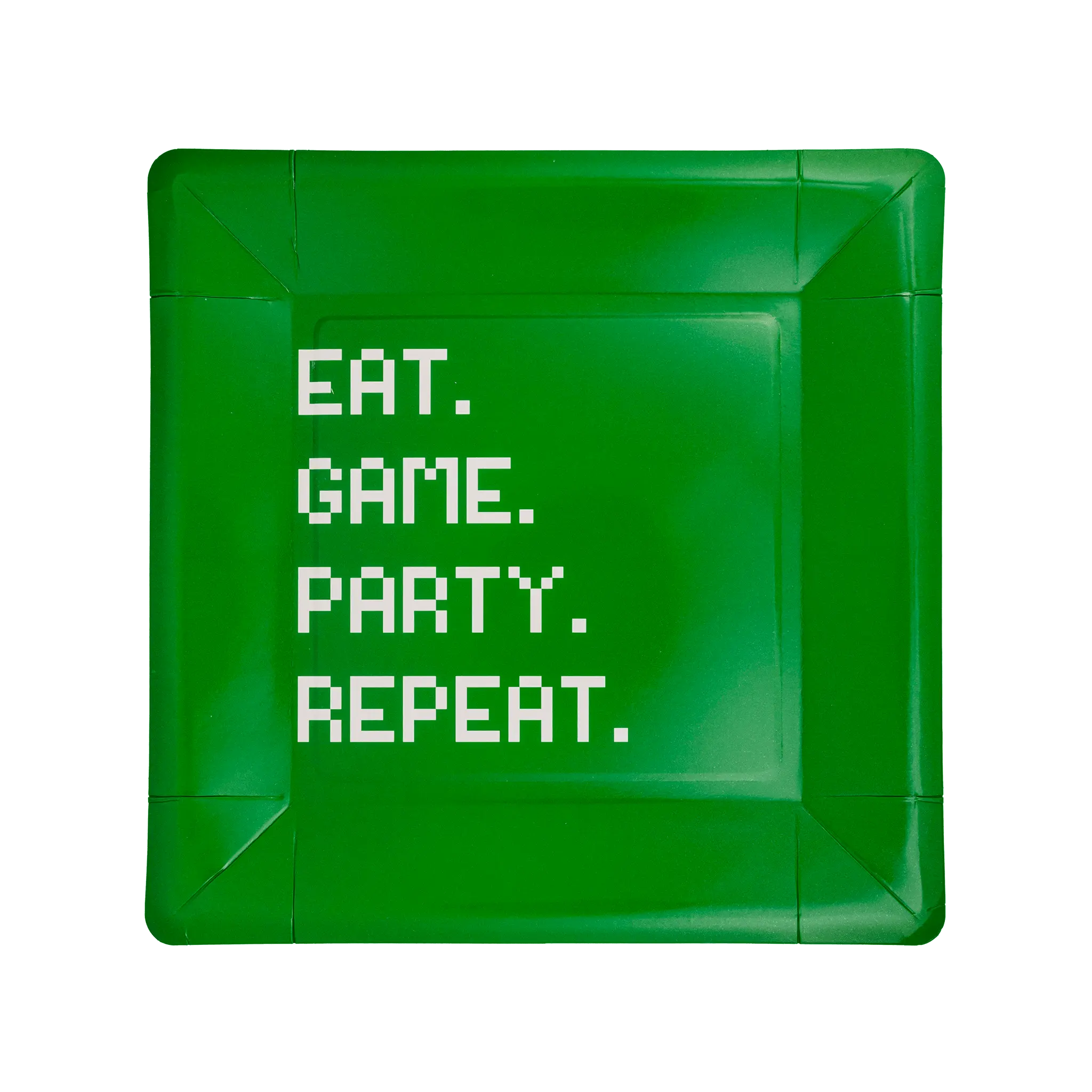 My Mind’s Eye - PLGAM41 - Eat Game Party Square Paper Plate - The Disco Edit