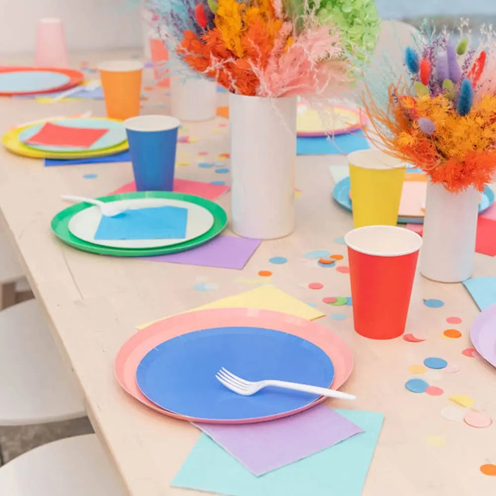 Jollity & Co. + Daydream Society - Shades 12 oz Cups - 8 Pk. - 23 Color Options: Cerulean Jollity & Co. + Daydream Society