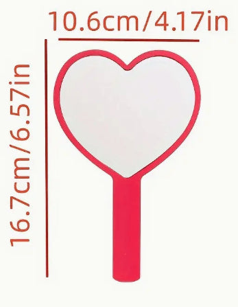 Custom Heart Hand Mirror - The Disco Edit