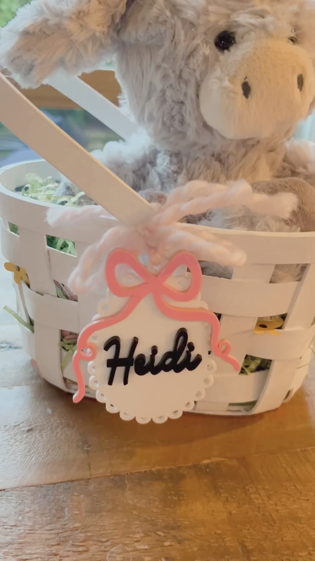 Personalized Coquette Bag Tag