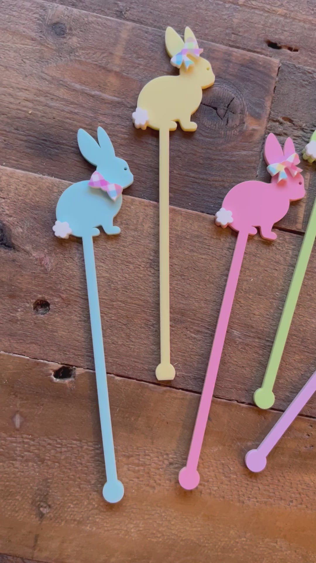 Easter Bunny Drink Stirrers/Swizzle Sticks