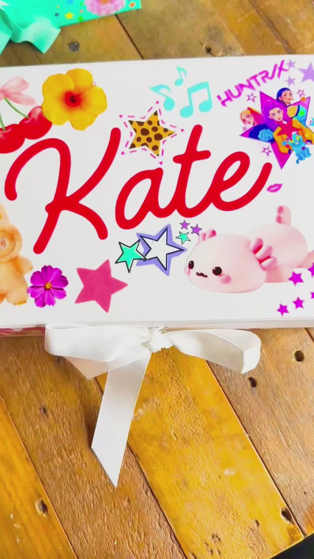 Custom Memento Box, Stationary and Stickers