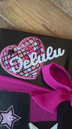 A diy charm bar activity for a party activity or party favor featuring a decorate your own journal craft for tweens or kids.
