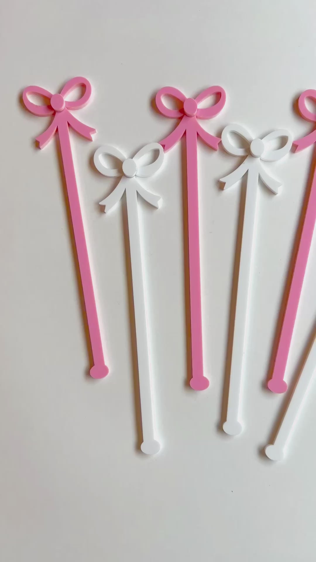 Coquette Bow Drink Stirrers/Swizzle Sticks