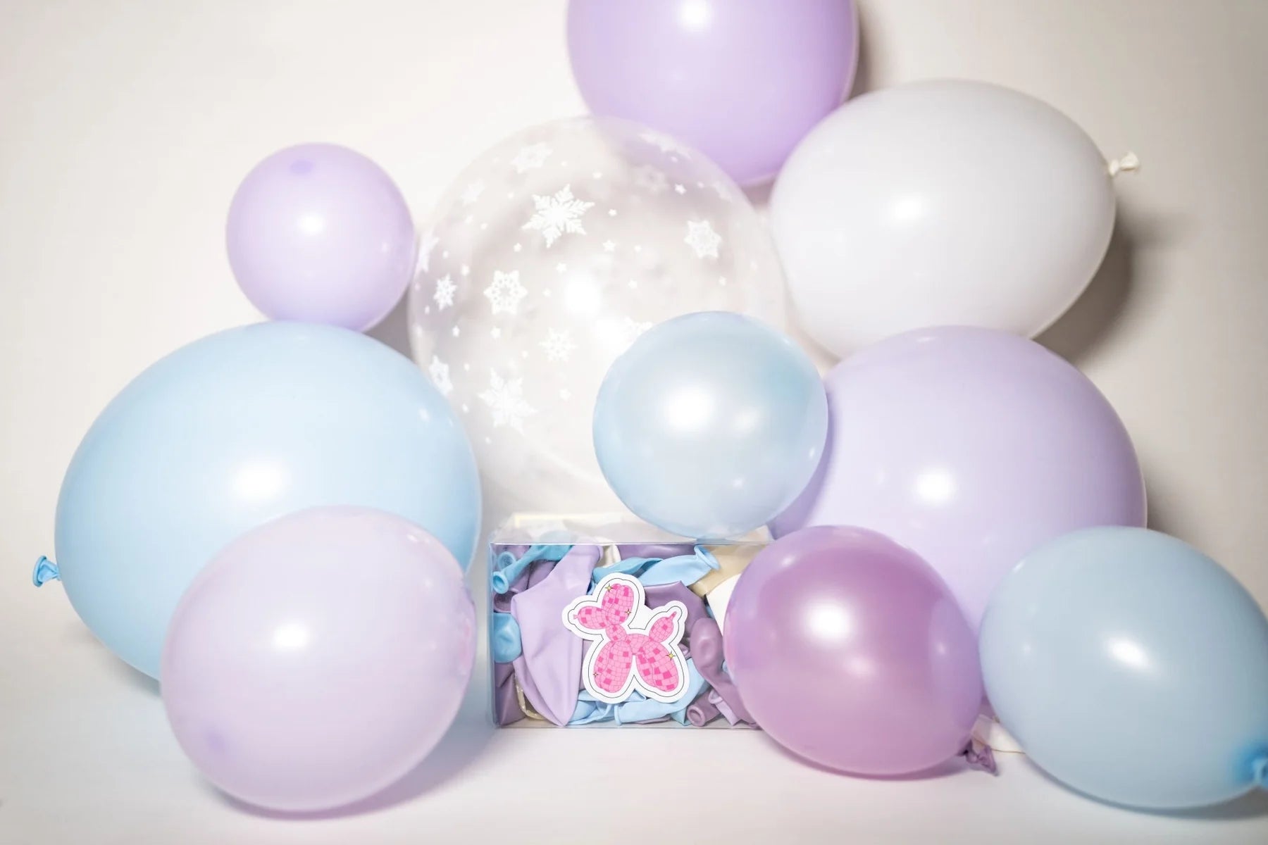balloon garland for else and anna frozen birthday party 