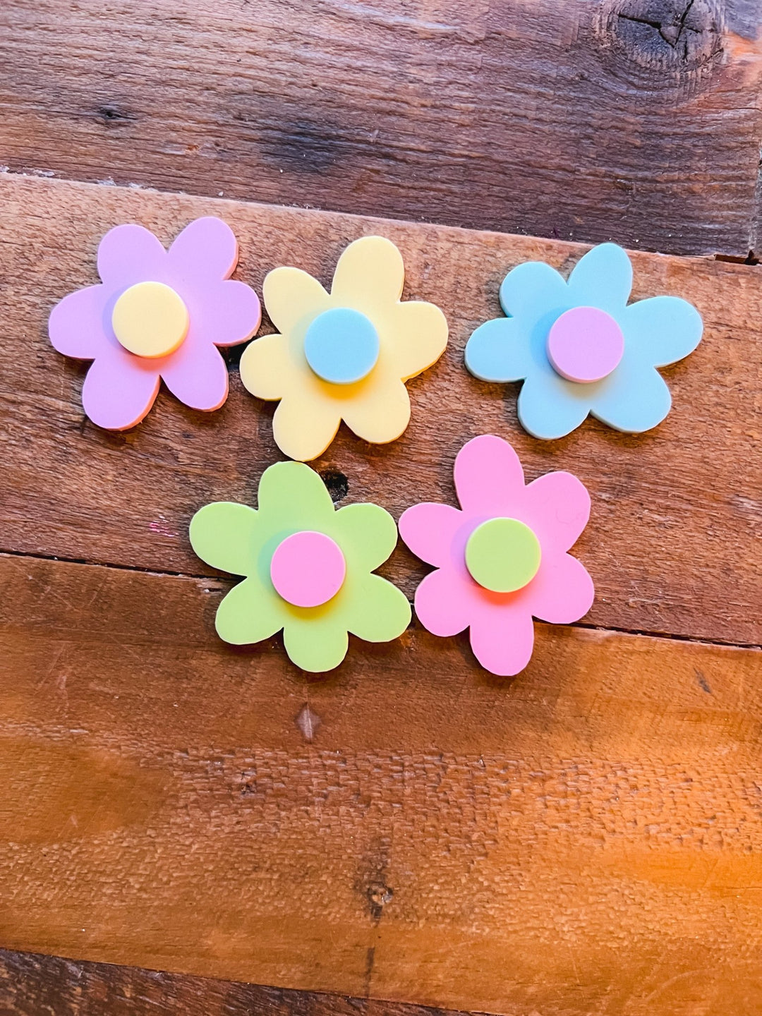 Spring Flower Cupcake Charms - The Disco Edit