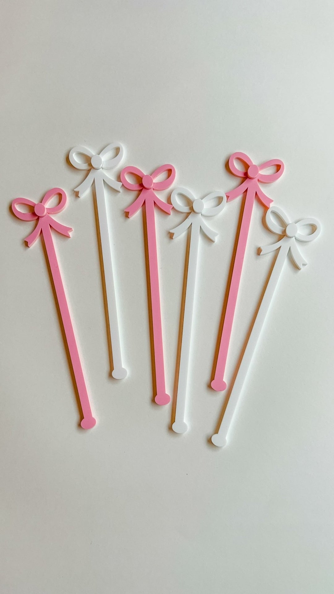 Coquette Bow Drink Stirrers/Swizzle Sticks - The Disco Edit