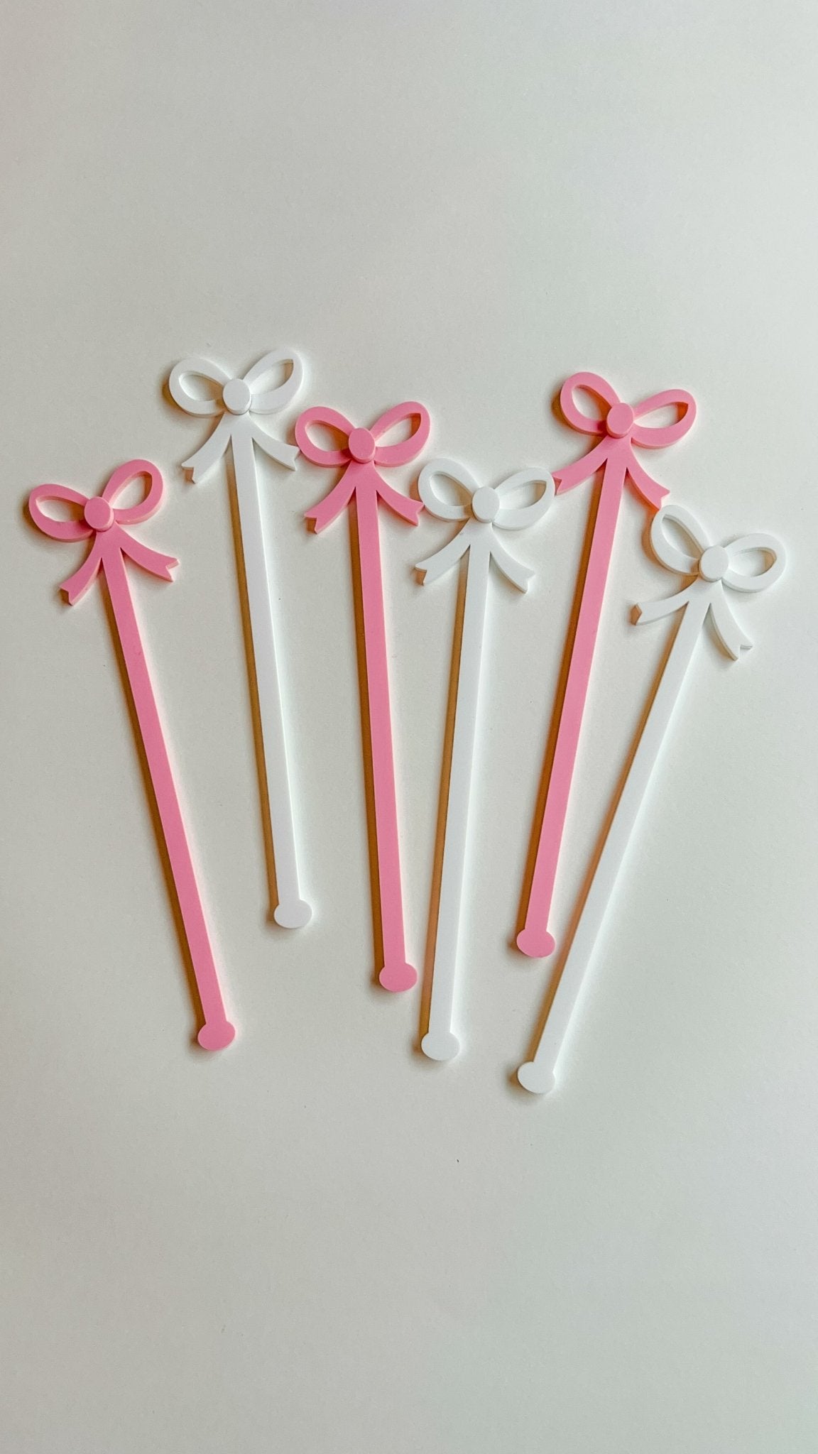 Coquette Bow Drink Stirrers/Swizzle Sticks - The Disco Edit