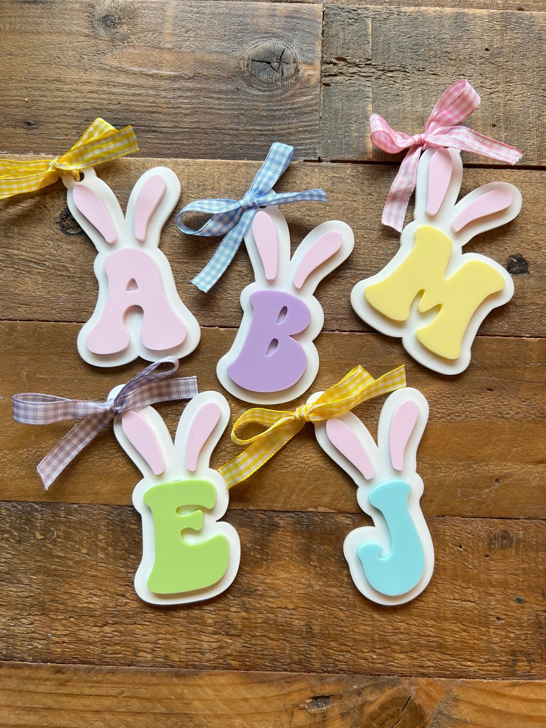 Boho Initial Easter Basket Tag - The Disco Edit