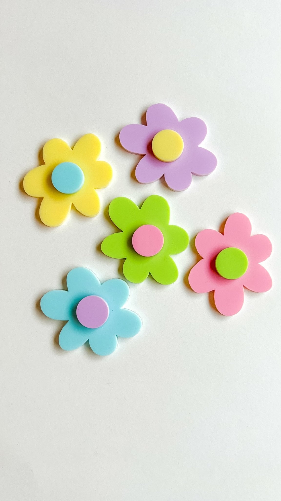 Spring Flower Cupcake Charms - The Disco Edit