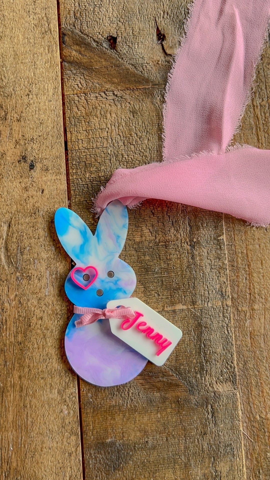 Personalized Lover Peep Easter Basket Tag - The Disco Edit