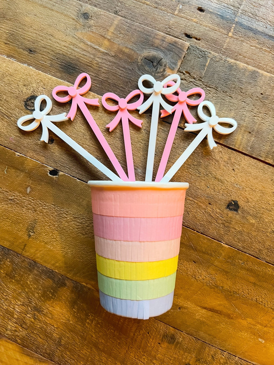 Coquette Bow Drink Stirrers/Swizzle Sticks - The Disco Edit