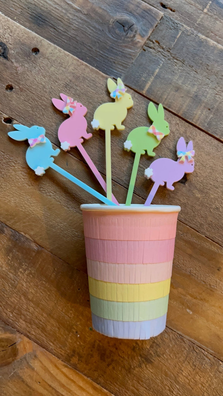 Easter Bunny Drink Stirrers/Swizzle Sticks - The Disco Edit