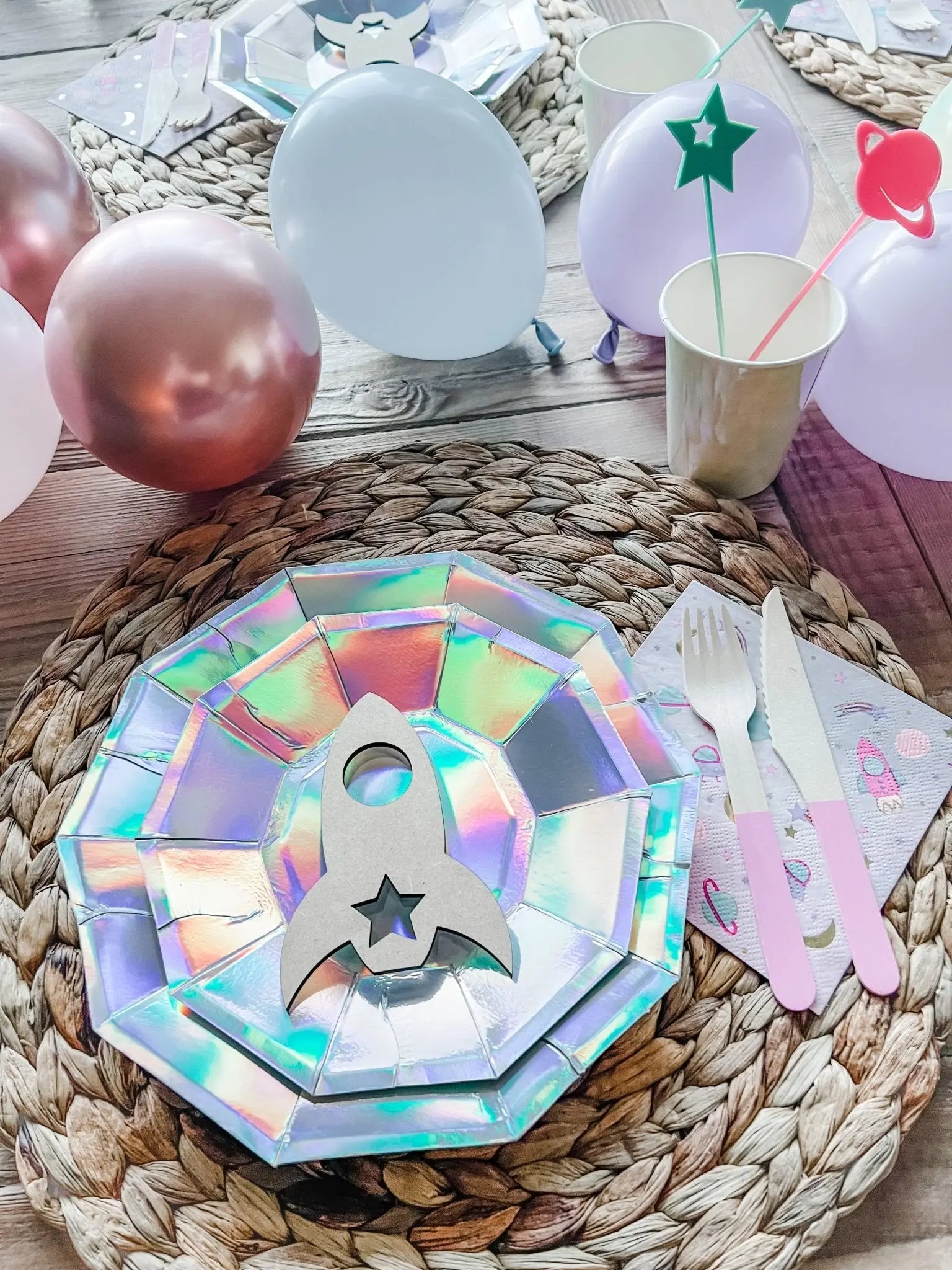 Wood Rocket Place Setting - The Disco Edit