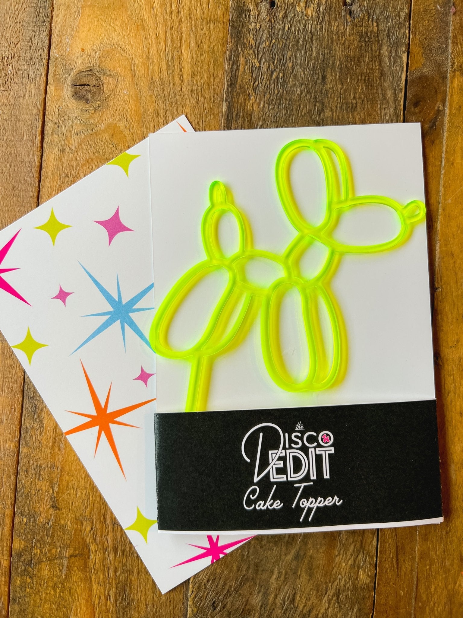 Balloon Dog Cake Topper - The Disco Edit