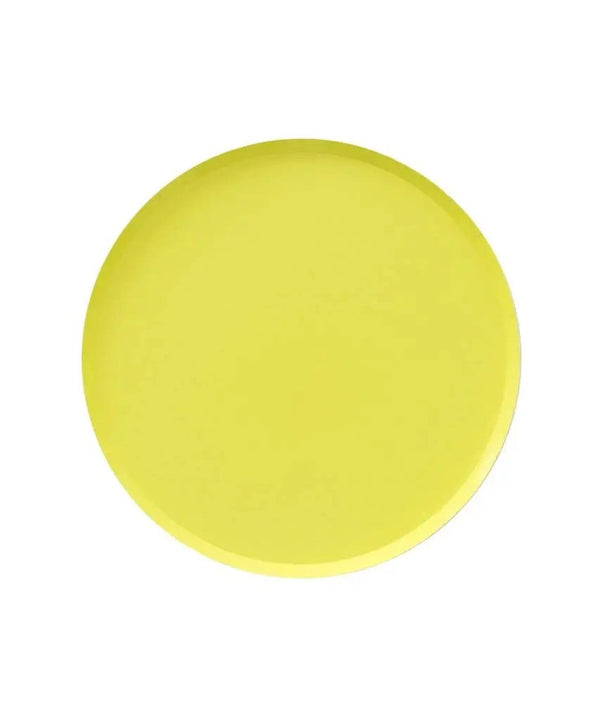 Chartreuse Small Low Rim Plates - The Disco Edit