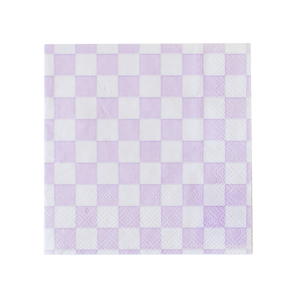 Check It! Purple Posse Large Napkins - The Disco Edit