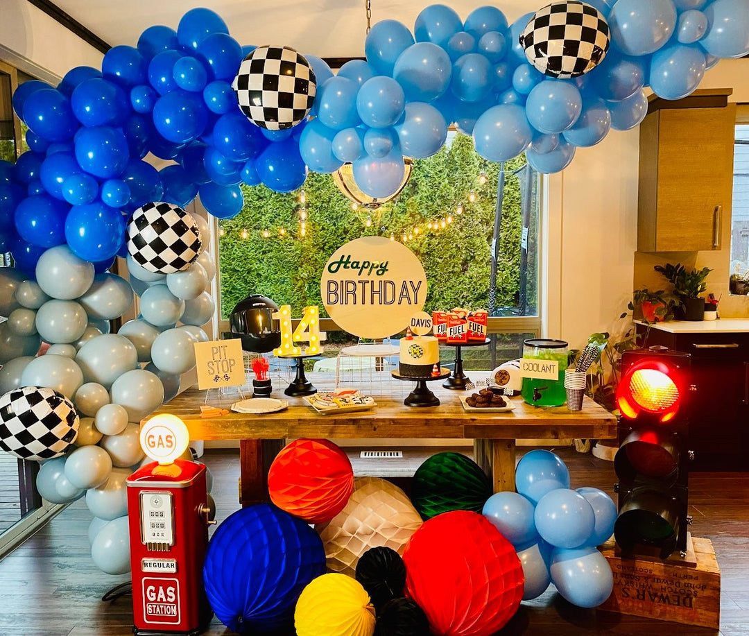 Davis Raceways Balloon Garland - The Disco Edit