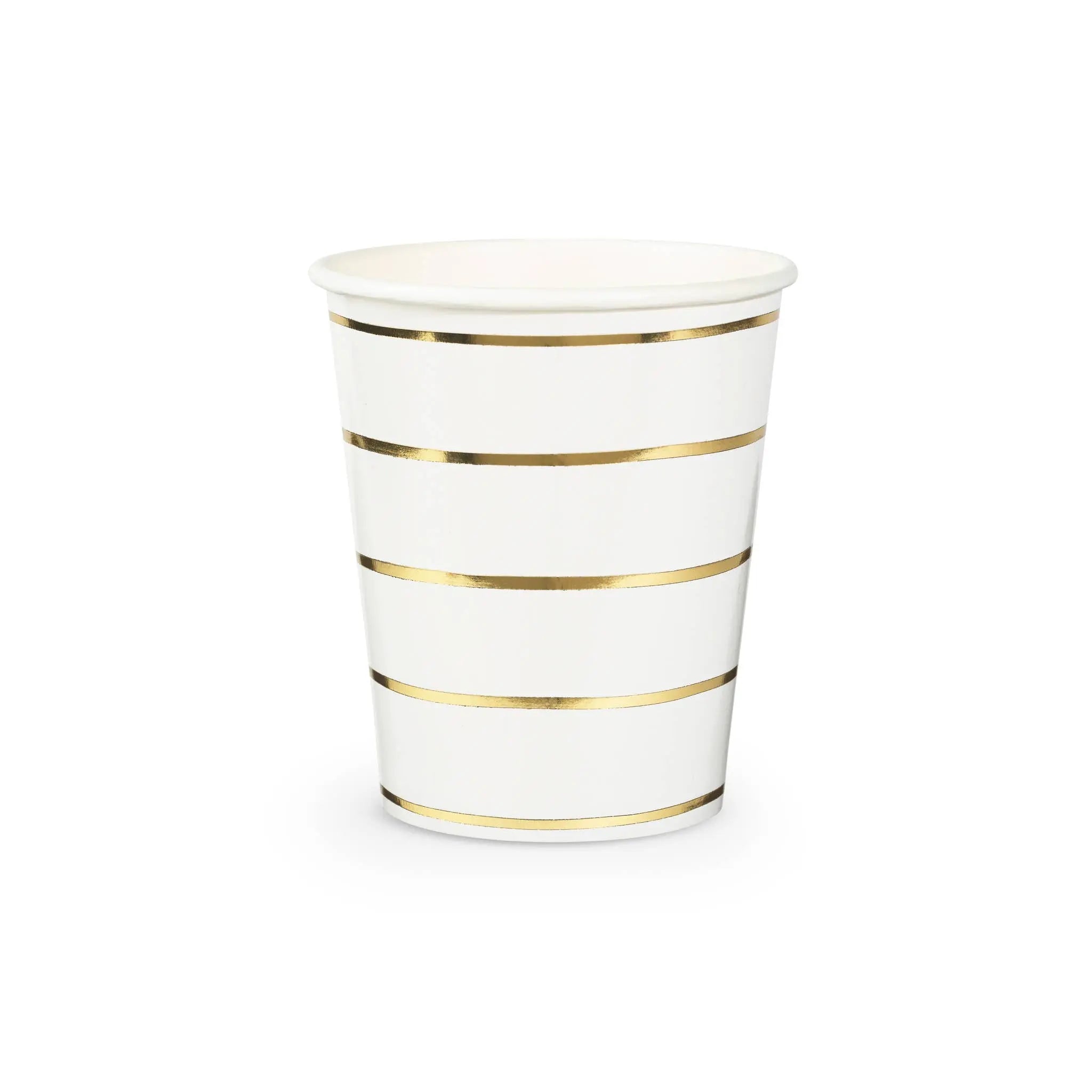 Frenchie Striped Gold Cups - The Disco Edit