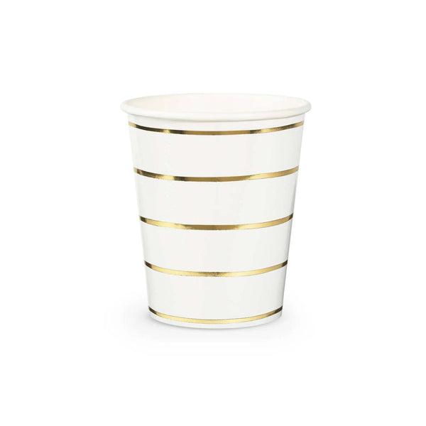 Frenchie Striped Gold Cups - The Disco Edit