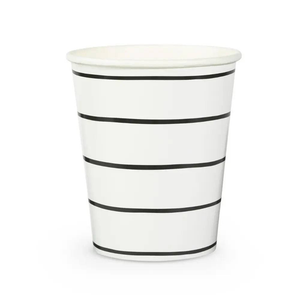 Frenchie Striped Ink 9 oz Cups - 8 Pk. - The Disco Edit
