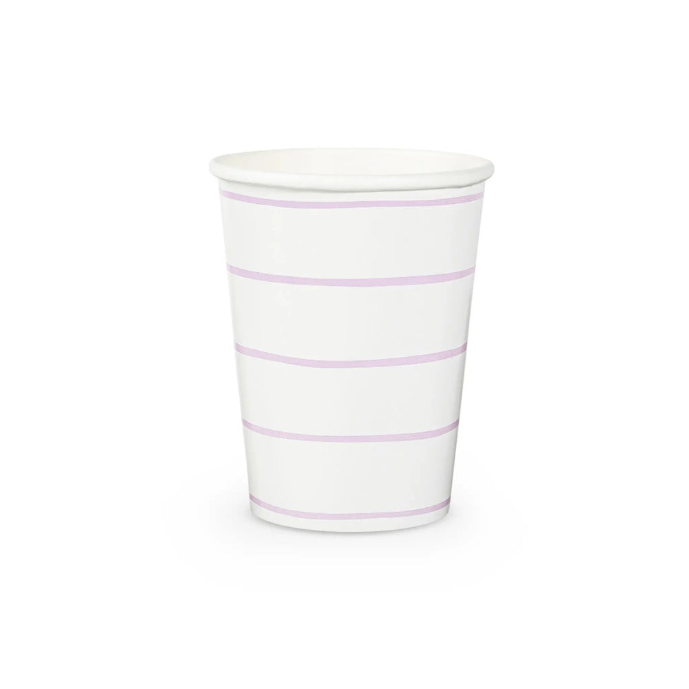 Frenchie Striped Lilac Cups - The Disco Edit