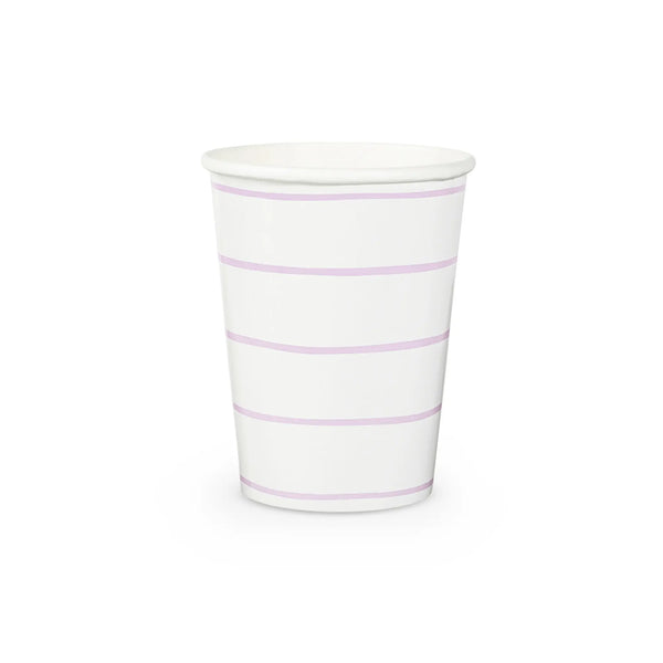 Frenchie Striped Lilac Cups - The Disco Edit