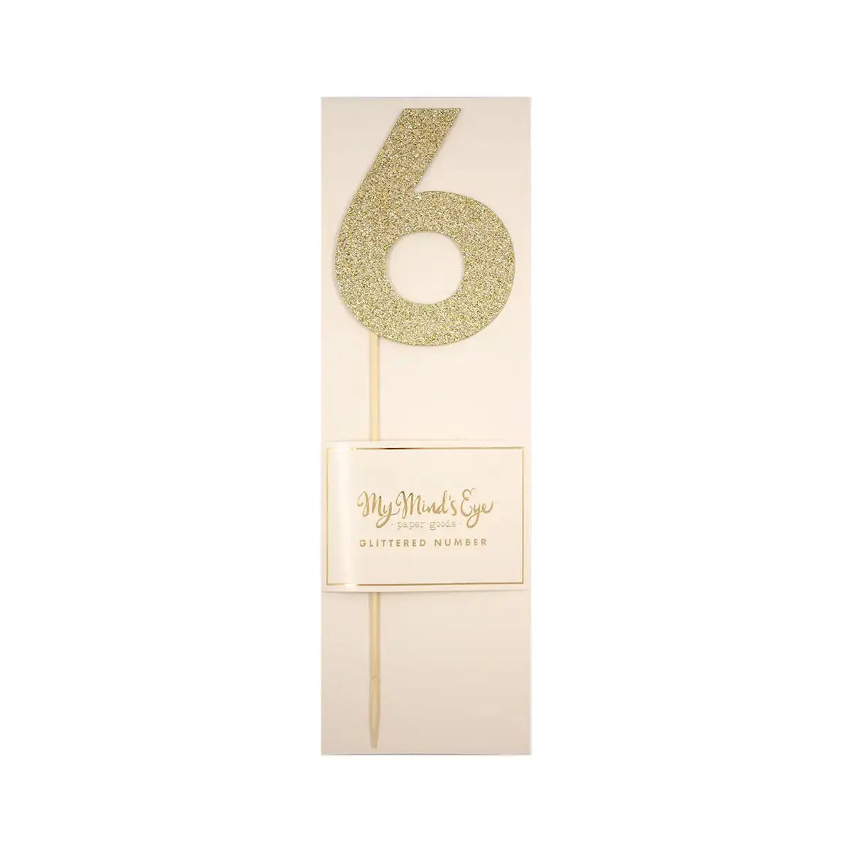 Glitter Number Cake Topper - The Disco Edit