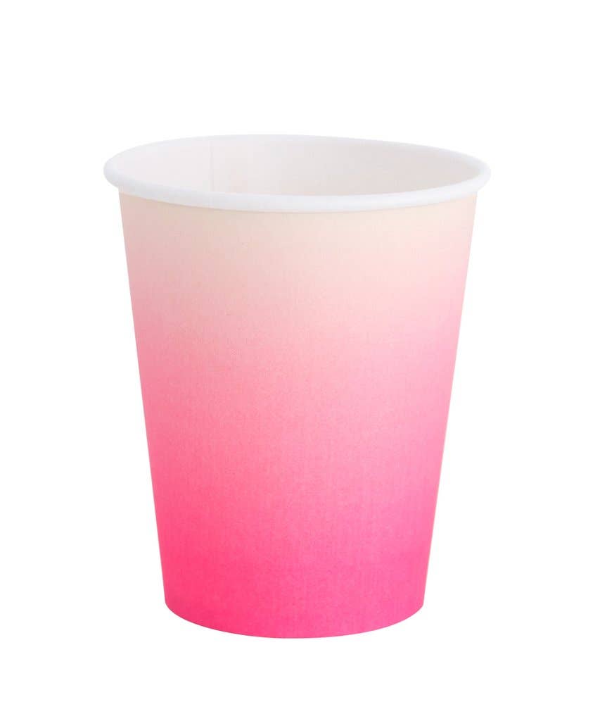 Hot Pink Ombre Party Cup - The Disco Edit