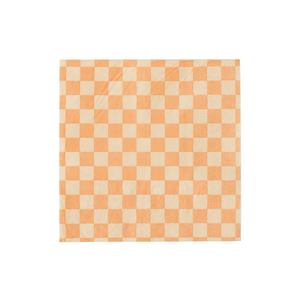 Jollity & Co. + Daydream Society - Check It! Peaches N’ Cream Cocktail Napkins - 20 Pk. - The Disco Edit