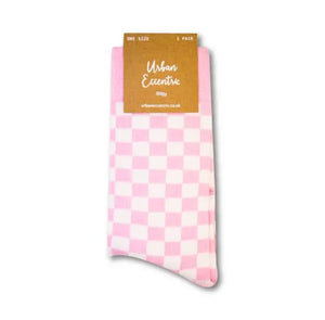 Pink Checkered Socks - The Disco Edit