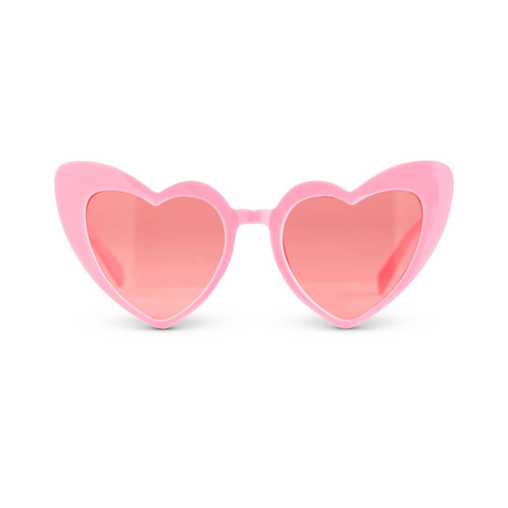 Pink Heart Eyes Party Glasses - The Disco Edit