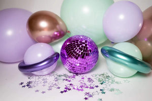 Space Girl Balloon Garland - lavender, mint, teal and rose gold balloon garland kit for birthday parties.