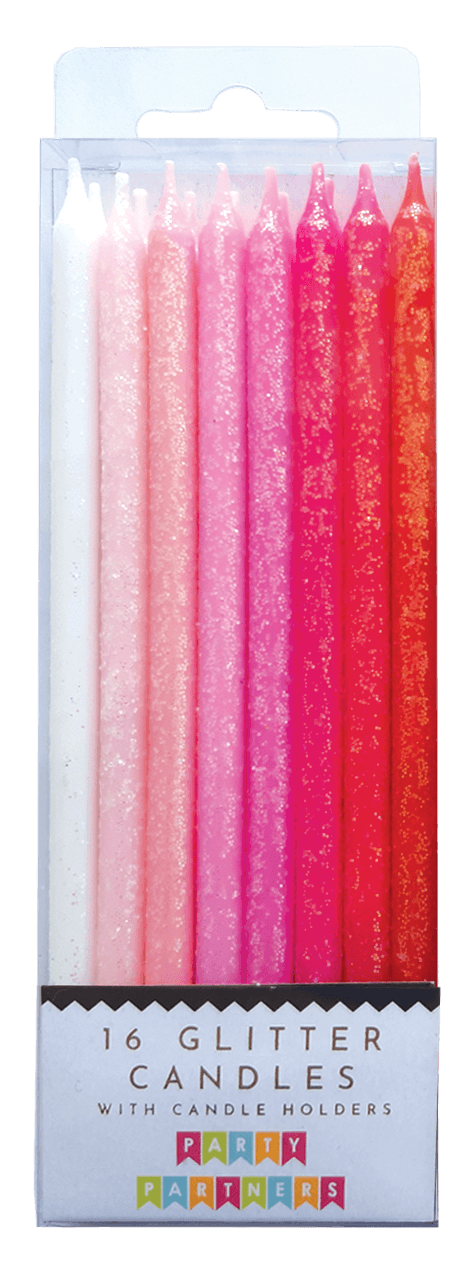 Tall Pink Gradient 16 Candle Set - The Disco Edit