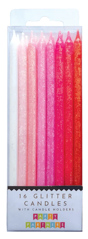Tall Pink Gradient 16 Candle Set - The Disco Edit