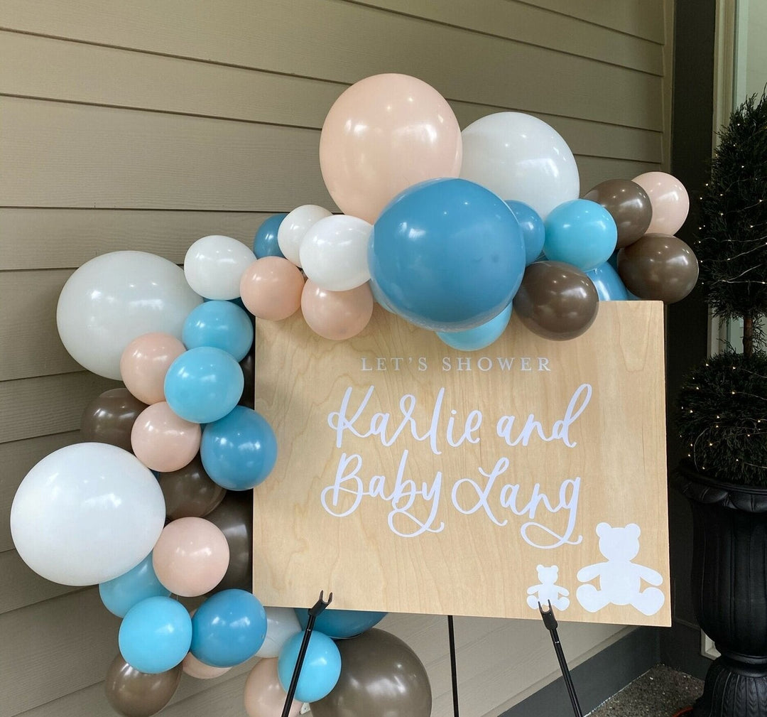 Teddy Bear Blue Balloon Garland - The Disco Edit