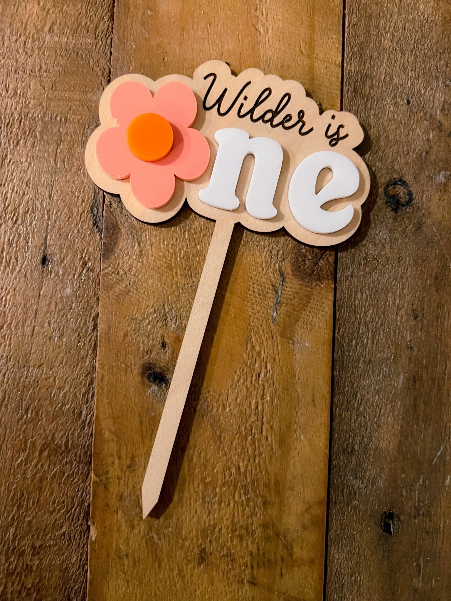 Wild One Customized Cake Topper - The Disco Edit