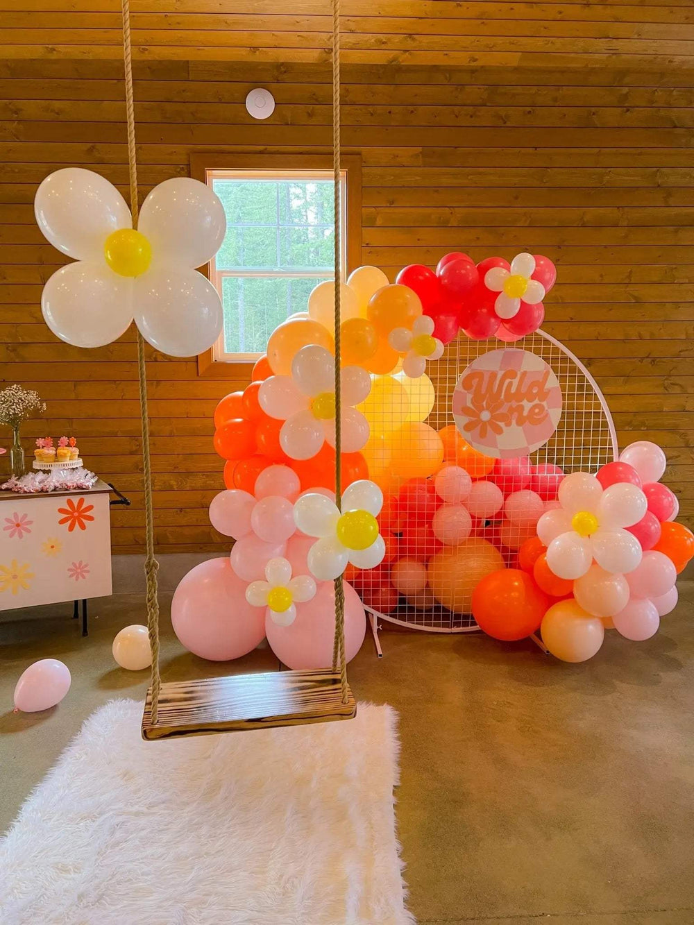 Pink Orange Cream Balloon Garland Kit - The Disco Edit