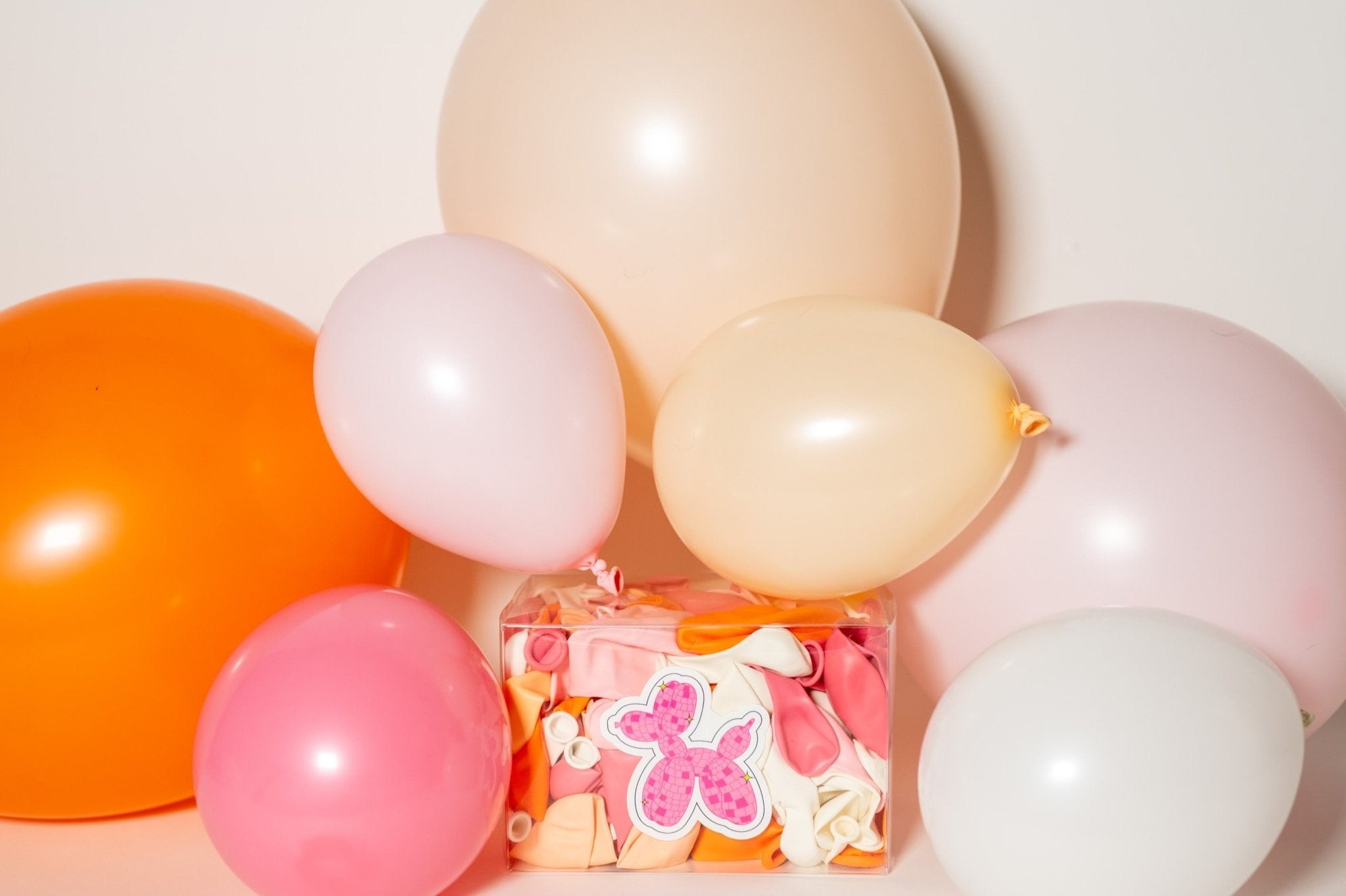 Pink Orange Cream Balloon Garland Kit - The Disco Edit